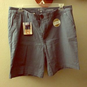 Baby Blue Stripe Texture 4 Pockets Short Size 20